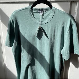 James Perse standard fit T-shirt, size 2, color kelp